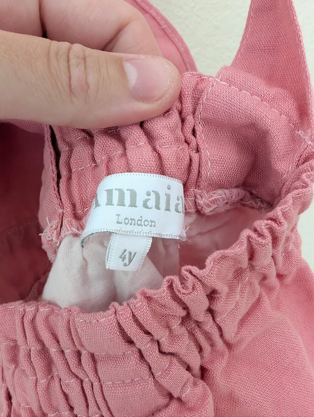 Amaia London | Pink Girls' Suspender Pinafore Dress